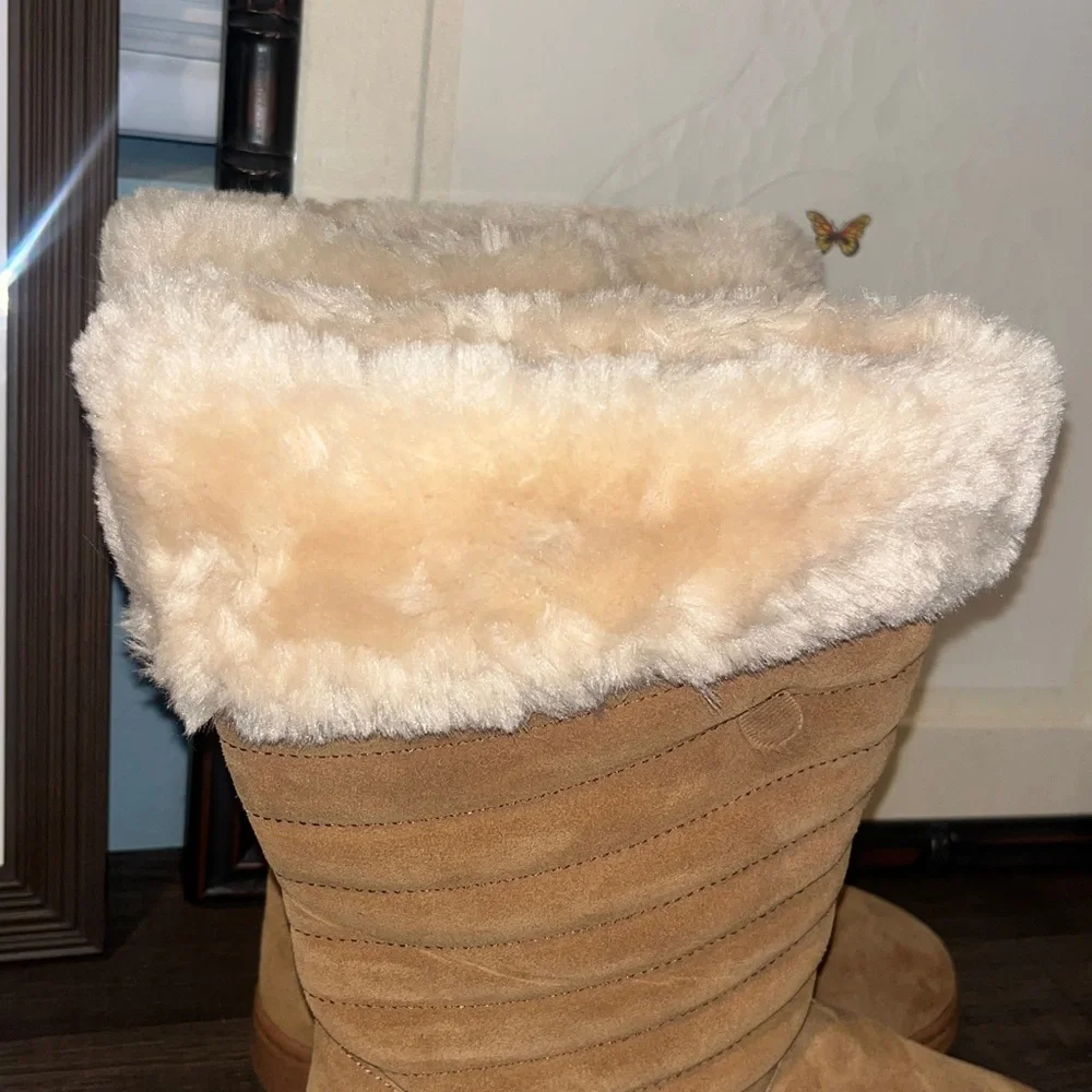 Style & Co. Womens Novaa Suede Cold Weather Winter & Snow Boots sz 7 NWT / NWOB